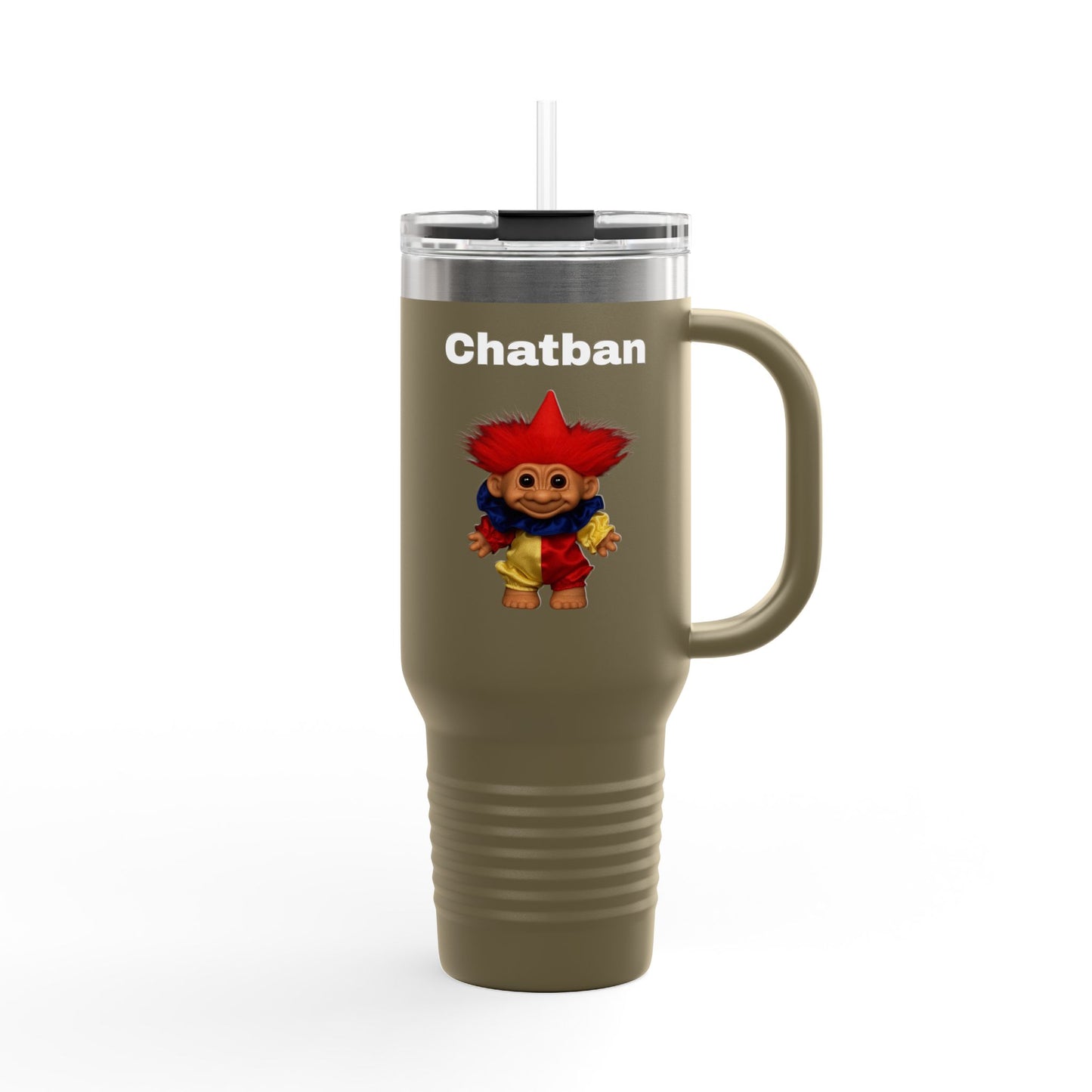 Chatban Insulated Travel Mug - Colorful Design for On-the-Go Enjoyment