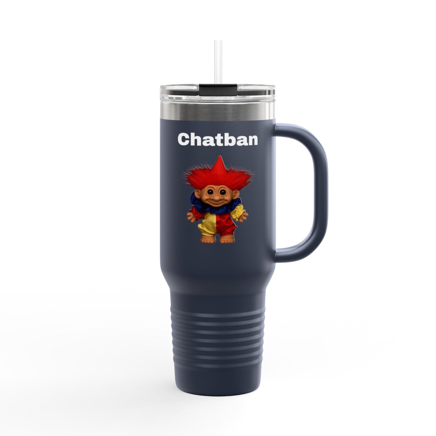 Chatban Insulated Travel Mug - Colorful Design for On-the-Go Enjoyment