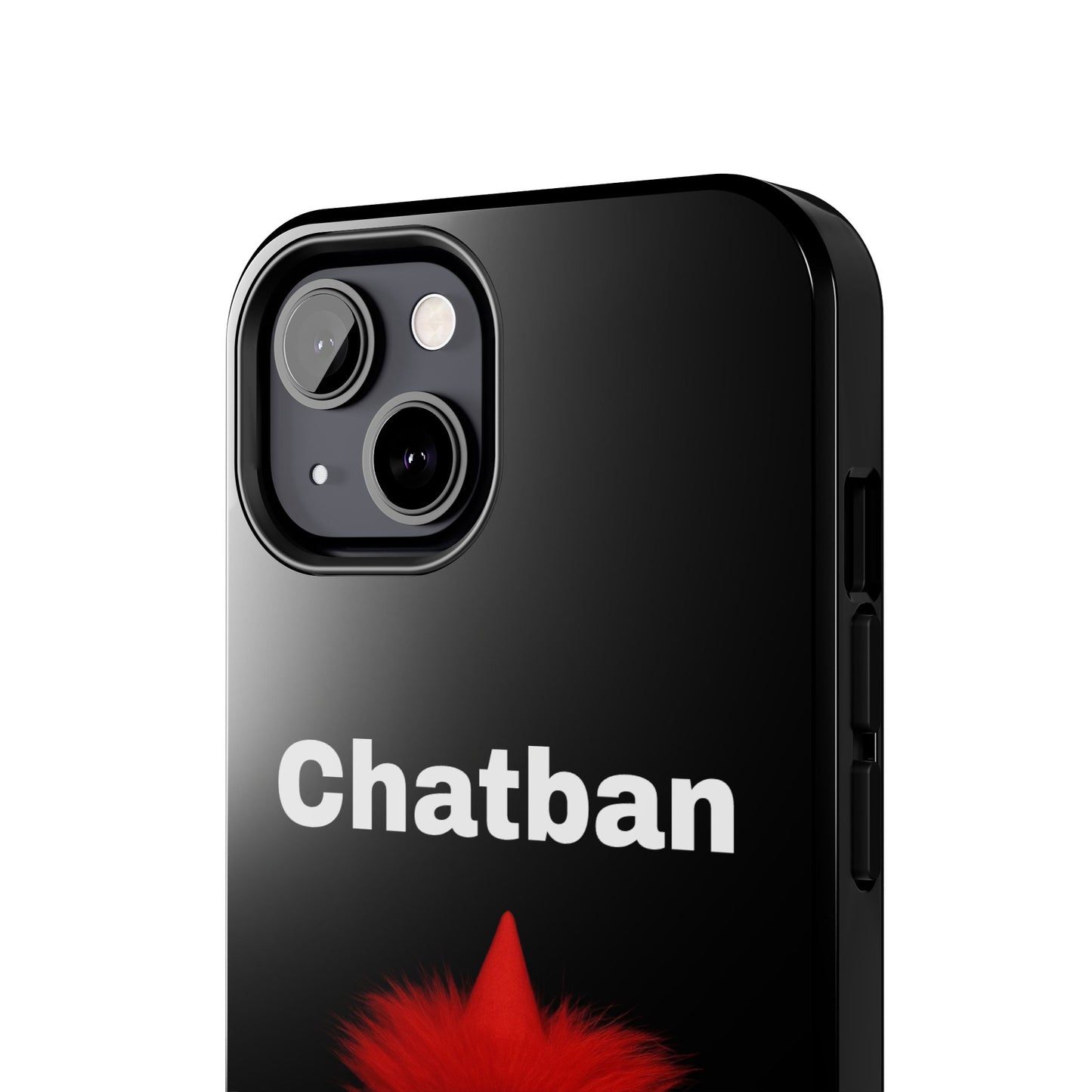 Funny Chatban Tough Phone Case - Durable Protection with Playful Troll Design