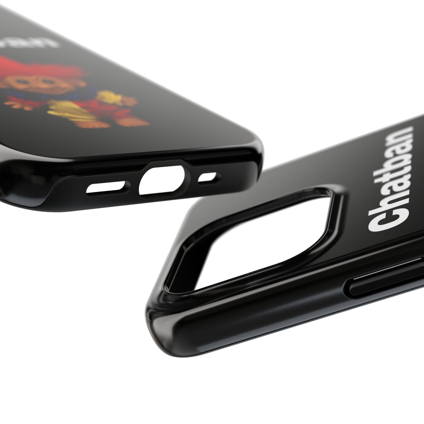 Funny Chatban Tough Phone Case - Durable Protection with Playful Troll Design