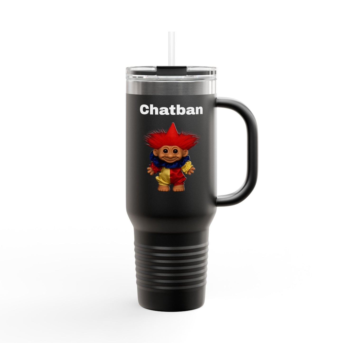 Chatban Insulated Travel Mug - Colorful Design for On-the-Go Enjoyment