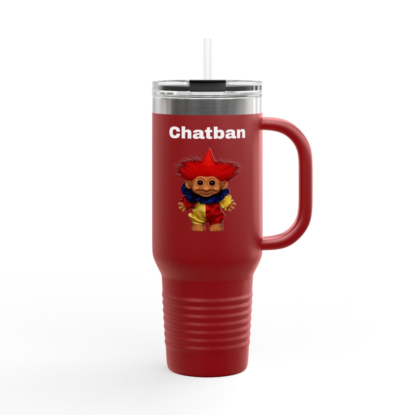 Chatban Insulated Travel Mug - Colorful Design for On-the-Go Enjoyment